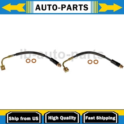 2X Manguera de línea de freno delantero primera parada para Dodge Grand Caravan 2008-2012 Foto 1 de 4