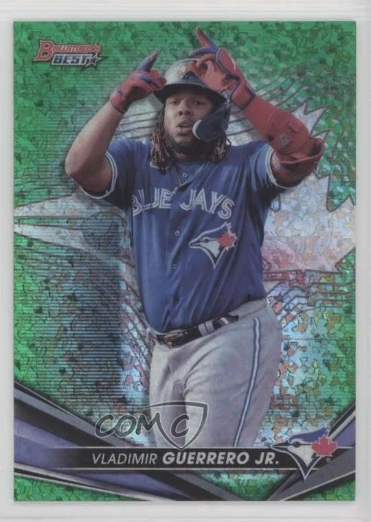 2022 Bowman's Best Green Mini-Diamond Refractor /99 Vladimir Guerrero Jr #29 - Image 1 of 2