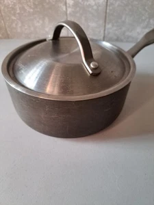 Simply Calphalon Saucepan 1 Qt Hard Anodized Nonstick Metal Lid & Handle - Picture 1 of 6