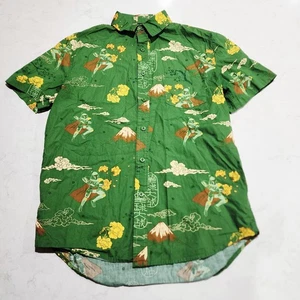 Star Wars Boba Fett Samurai Hawaii Blumen Japanisch Medium Hemd Grün Neu ohne Etikett - Bild 1 von 7
