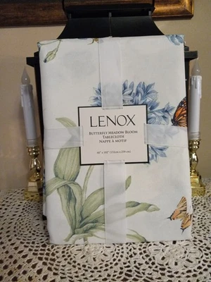 LENOX**Butterfly Meadow Bloom Tablecloth**60" x 102"**Brand New** - Image 1 of 4
