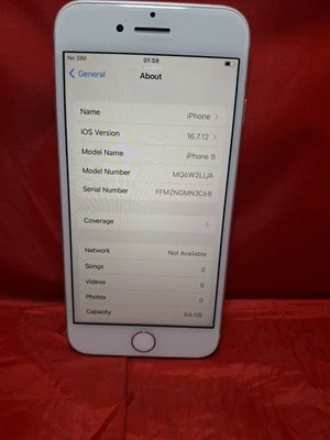 iPhone 8 64GB Unlocked white A11 - Image 1 of 4