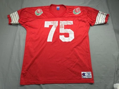 Vintage Ohio State Buckeyes Jersey 52 Champion Red Rose Bowl Football Y2K Mens - Image 1 of 4