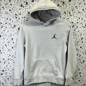 Jordan Kids Lite Gray Hoodie Large - Picture 1 of 7