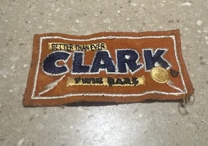 Vintage Clark Bar Embroidered Patch Chocolate - Picture 1 of 3