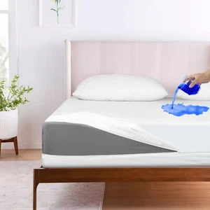 Zippered Mattress Encasement 100% Waterproof Cover Pad - Picture 1 of 9