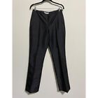 Womens Brooks Brothers 100% silk black dress pants size 10