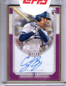 2017 Topps Transcendent Auto CODY BELLINGER Gold Framed 7/10 RC AUTOGRAPH Rookie - Picture 1 of 1