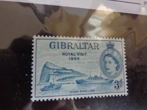 GIBRALTAR - Stamp - Sc# 146 - 1954 - Royal Visit - MNH - F/VF - Picture 1 of 1
