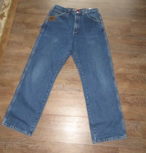 34 x 33.5 - Tag: 35 x 34 Wrangler Riggs Workwear Men’s Carpenter Pants/Jeans - Picture 1 of 7