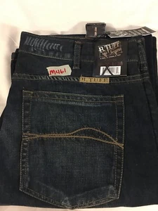 Mens New B Tuff 38X38 Knight Mid Rise Relaxed Fit Distressed Jeans - Picture 1 of 11