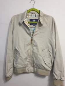 Ben Sherman Designer Jacket Small Cream Zip Closure With Pockets - Picture 1 of 14