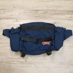 Outdoor Products Fanny Pack Hiking Waist Belt Bag Double Bottle Blue - Picture 1 of 6