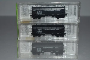 N Scale MTL 86012 Set of 3 Chesapeake & Ohio 33' Twin Bay Hopper C40430 - Imagen 1 de 2