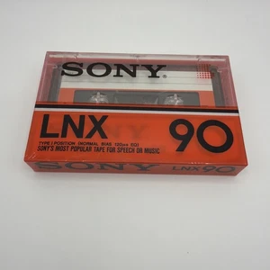 SONY LNX 90 TYPE I BLANK CASSETTE TAPE NEW SEALED - Picture 1 of 4