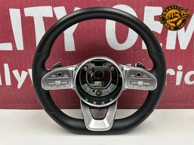 Mercedes A C CLA CLS G G GLE GLS 2019-2023 volante con paletas cambio OEM 34 k Foto 1 de 4