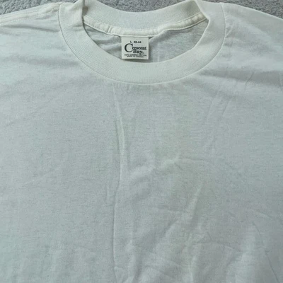 Camisa Vintage Crescent Bay M/L Blanco Algodón en Blanco Hecha en Canadá Años 90 Foto 1 de 4