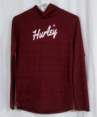 Camisa con Capucha Hurley Niño Juvenil Ligera DriFit Granate Talla L 12-13 Años Foto 1 de 4