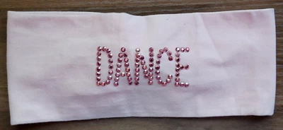Diadema bebé (0-9+).  Redacción de baile rosa con diamantes de imitación Foto 1 de 2