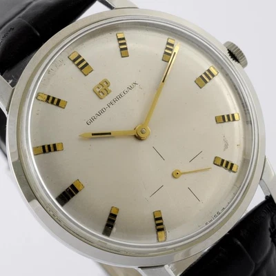 BONITO RELOJ DE VESTIR GIRARD PERREGAUX TALLA JUMBO CON ESFERA ORIGINAL CUERDA MANUAL - Imagen 1 de 4