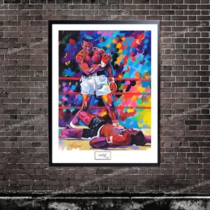 Muhammad Ali SIGNED COA Premium Giclee Artwork 40"H X 30"W Was $1,995 Now $795 - Picture 1 of 17