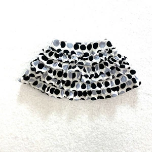 Adorable! Place Size 18 Months Black Gray Dot Tiered Ruffle Corduroy Full Skirt - Picture 1 of 5