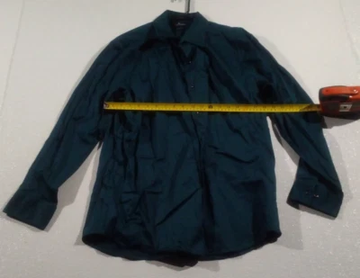 Men's Marc Anthony Slim Fit Button Up Long Sleeve Shirt, Green, Size 34-35 - Image 1 of 4