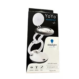 New Daylight Company Yoyo Magnifier in Charcoal Gray Small Magnifying Lamp Light - Picture 1 of 5
