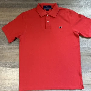 Camisa Polo Vineyard Vines, Hombre Pequeña Coral Naranja Algodón Calce Clásico Informal - Imagen 1 de 8