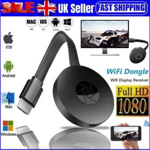 TV Streaming Device Wireless Screen Projector 1080p Wireless Display Adapter UK - Picture 1 of 23