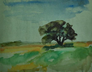 Brigitte Köhler-Kliefert(1924 Stralsund-2001 Berlin) „Hiddenseelandschaft XXVII" - Bild 1 von 11