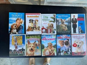 LOF OF 9 GREAT FAMILY FUN CLEAN MOVIES, DOG LOVER'S COLLECTION OF GREAT DVD'S - Imagen 1 de 1