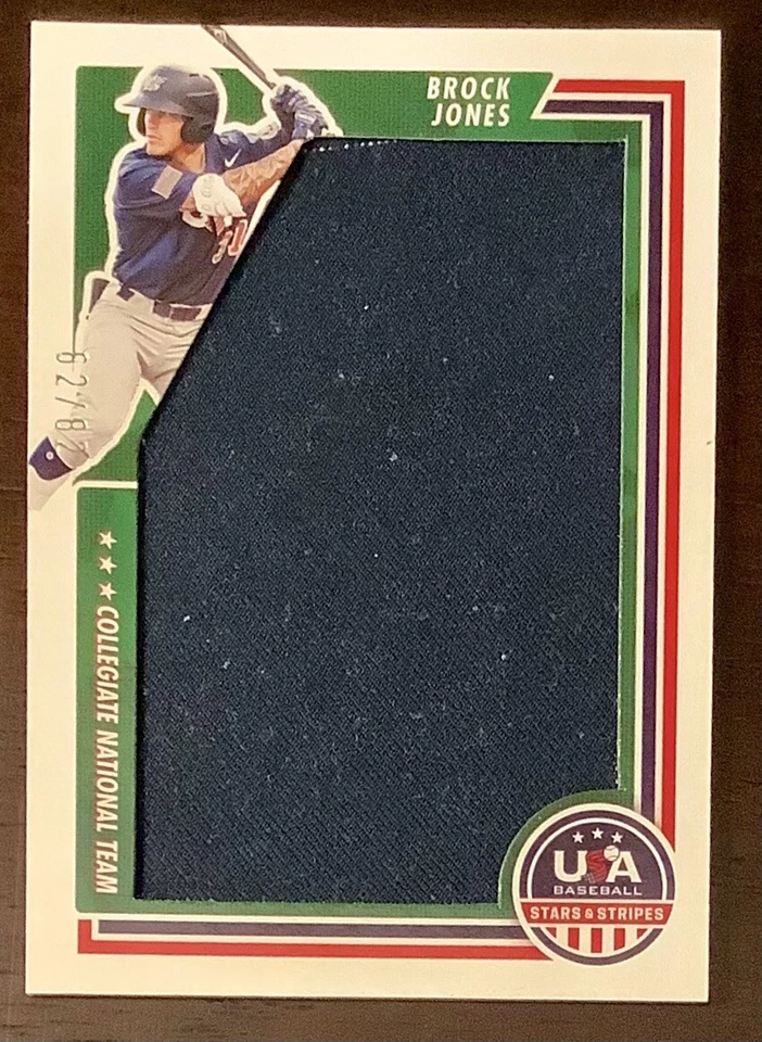 2022 USA Stars & Stripes Jumbo Materials #JUM-BJ2 Brock Jones /82 - Image 1 of 2