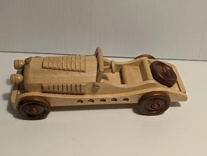 Model Classic Convertible Car Vintage Solid Wood Made In Taiwan Early 1980s - Picture 1 of 16