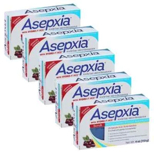 Asepxia Scrub Deep Cleansing Soap for Acne & Blackhead 2% Salicylic Acid 5pck