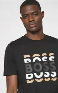 Hugo Boss T-shirt Mens Cotton Regular Fit - Imagen 1 de 6