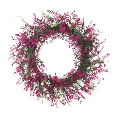 Artificial Fern Leaves Wreath Flowers Wreath Decoration Fake Plant Wreath - Image 1 of 4