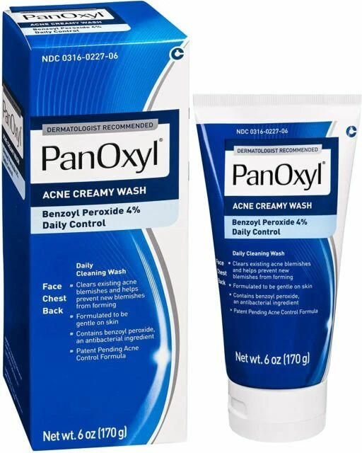 PanOxyl Acne Creamy Face Wash - 6oz