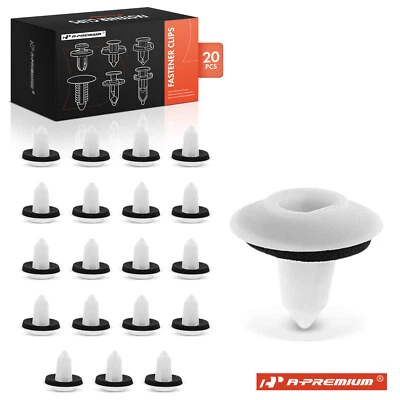 Clip de fijación de montaje de moldura de nailon A-Premium de 20 piezas con sello para BMW 51717154239 Foto 1 de 4