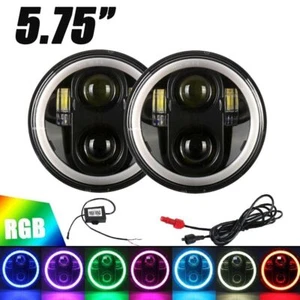 Par de faros LED redondos de 5-3/4"" 5,75"" RGB DRL HI-LO para Chevy Impala - Imagen 1 de 9