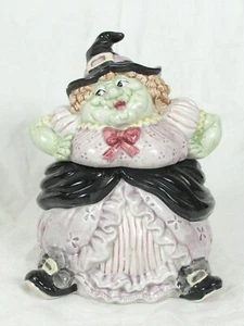 Vintage Fitz & Floyd Halloween Witch Candy/Cookie Jar 1992 - Picture 1 of 9