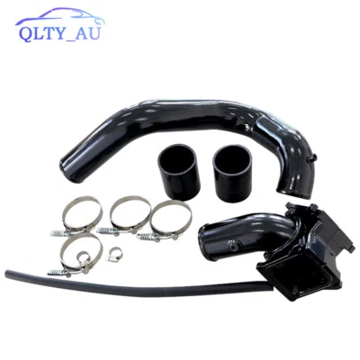 For Chevrolet 2006-2010 GM 6.6L Intercooler Y-Bridge Kit Cold Air Intake Black - Image 1 of 4