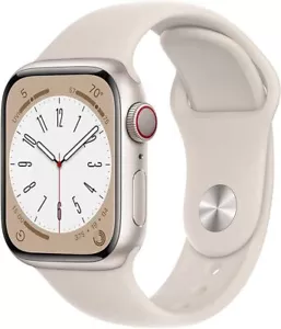 Apple Watch Series 8 45mm Starlight Cellular GPS Good Condition - 1yr Warranty - Photo 1 sur 2