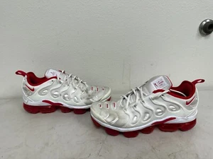 Nike Air Vapormax Plus White University Red Men's Sneakers DH0279-100 Size 11.5 - Picture 1 of 11