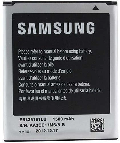 Batería para teléfono celular Samsung Galaxy S Duos 2 GT-S7582 3.8V 1500mAh EB425161LU Foto 1 de 2
