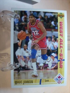1991-92 Upper Deck Basketball #57a - Magic Johnson AS Los Angeles Lakers 91-127 - Picture 1 of 2