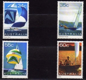 AUSTRALIA #816-819 MNH VARIOUS OCEAN SAILBOATS - Picture 1 of 1