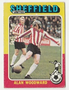 Topps Football Red & Grey Back 1975 #205 Sheffield United - Alan Woodward - Bild 1 von 2