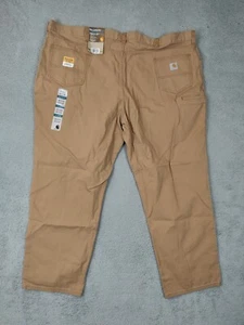 Carhartt Pants Mens 52X32 New Rugged Flex Rigby Work Wear Jeans Brown Chore NWT - Picture 1 of 14