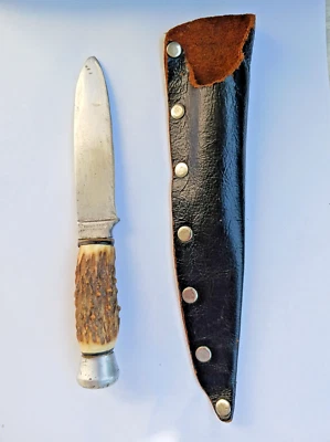 ~ Винтажный немецкий STAG фиксированное лезвие охотничий нож Kienel & Piel, Solingen ~ - Изображение 1 из 4